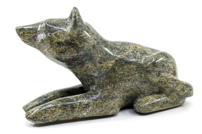 The Etulu Etidlui Dog Sculpture can be found in Lot #133 of the May Consignment Auction held by Curated, whose owner Melinda Richter also has a permanent booth at Nostalgic Journey, a multi-vendor antique barn located in Peterborough, recognizing that some items are easier to purchase when you can see and hold them.  (Photo courtesy of Curated)