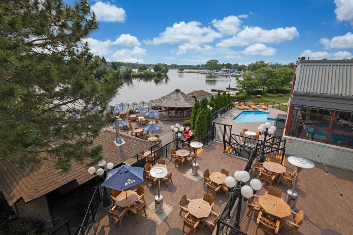 The Riverside Grill and Gazebo at the Holiday Inn Peterborough Waterfront overlooking the Otonabee River offers regular outdoor live local music during the warmer months. (Photo: Riverside Grill and Gazebo / Facebook)