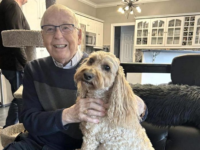 Retired priest Father Leo Coughlin, who lives at Marycrest at Inglewood seniors' complex on Monaghan Road directly across from Bonnerwroth Park, is organizing a rally at the park on May 18, 2024 to protest the $4.4 million redevelopment of the greenspace. According to Father Coughlin, many seniors who live in the area have concerns about the noise that will be generated by the 16 pickleball courts that are part of the redevelopment. (Photo: Leo Coughlin / Facebook)