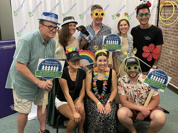 Five Counties is celebrating the start of summer with its gala fundraising event, the Backyard Summer Social, on June 22, 2024. (Photo: Five Counties Children's Centre)