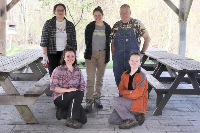 The Ecology Park Tree & Plant Nursery carries more than 200 species of native trees, shrubs, and perennial plants. The nursery staff led by director Vern Bastable (back right) are there to help you select the right plants for your space and help ensure they grow to be healthy and strong. (Photo: Jessica Todd / GreenUP).