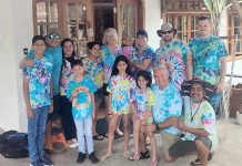 While on a diving trip to the Galápagos Islands in Ecuador in 2018, Peterborough veterinarian Kristy Hiltz (back row, middle) and her husband David McNab (front row, second from right) learned that one of their diving instructors was working overtime to support his 18-month-old daughter Johanita who had a brain tumour. Since then, Hiltz and McNab have visited the Ecuadorian family on many occasions, and Hiltz has raised thousands of dollars for Johanita's medical costs and treatment. (Photo courtesy of Kristy Hiltz)