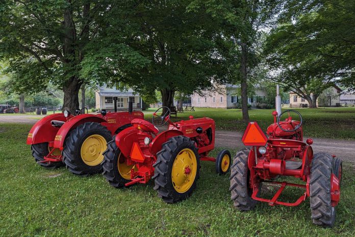 Keene's Lang Pioneer Village Museum is kicking off its summer season with the Father's Day Smoke & Steam Show from 10 a.m. to 3 p.m. on Sunday, June 16. The popular annual event features power equipment displays, tractor games, vintage farm trucks, tractor and wagon rides, a tractor parade through the village, demonstrations, crafts, live music, food and drink, and more. (Photo: Elizabeth King)