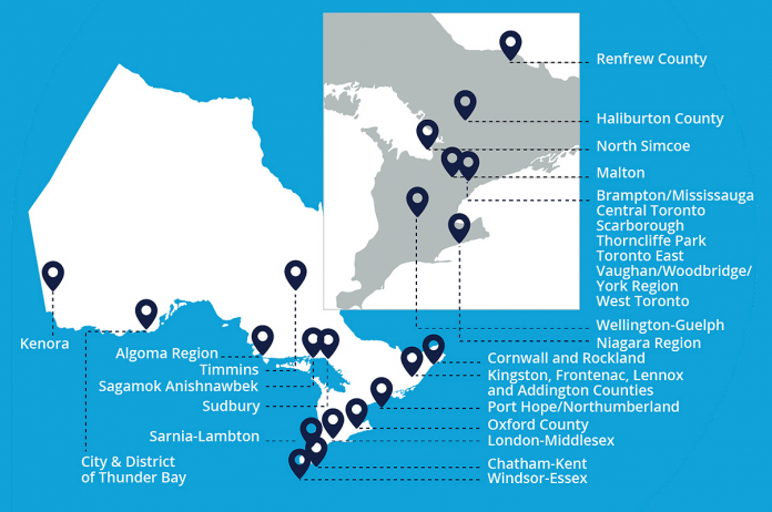 Youth Wellness Hubs Ontario is a network of 27 locations across Ontario (with five more coming soon) that provide integrated services for youth aged 12 to 25 years old. A Youth Wellness Hub is a specific location with services delivered by existing local service providers working together in a new way and co-designed with youth and families. (Graphic: Youth Wellness Hubs Ontario)