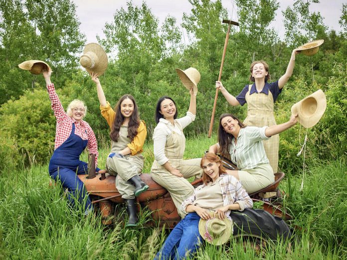 4th Line Theatre presents the world premiere of "Onion Skins and Peach Fuzz: The Farmerettes" from July 1 to 20, 2024, telling the relatively unknown story of teenage girls who stepped up and worked on farms across Canada to feed the troops overseas during the Second World War. (Photo: Wayne Eardley / Brookside Studio)