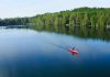 The Haliburton Highlands offers a range of paddling experiences across more than 500 lakes. With both no-portage and backcountry camping sites available, small and quiet lakes, and municipally maintained paddle-in sites, the region has an option for every canoeist, kayaker, and stand-up paddleboarder. (Photo courtesy of Haliburton Highlands Economic Development & Tourism)