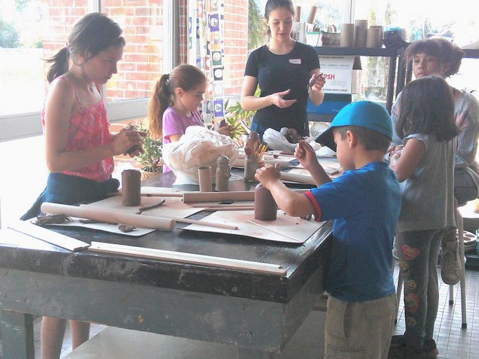 The Clay & Play summer day camps held at the Kawartha Potters' Guild are limited to just eight campers each, to ensure children are given plenty of one-on-one learning time with the knowledgeable counsellors. (Photo courtesy of Kawartha Potters' Guild)