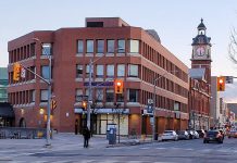 The new Peterborough Community Health Centre will operated at a temporary location at Peterborough Square, in the vacant space formerly occupied by TD Canada Trust TD on George Street just south of Simcoe Street, for 12 months while it seeks a permanent location. The centre aims to open its doors to clients as early as fall 2024. (Photo: Peterborough Square / Facebook)