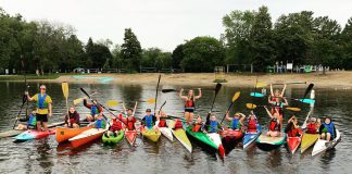 The Peterborough Canoe and Kayak Club is holding sprint canoeing and kayaking summer day camps for youth ages 8 to 14 on Little Lake at Beavermead Park in Peterborough. The week-long junior and senior youth camps will offer both beginner and experienced paddlers with the chance to learn from expert paddlers, engage in on-land games and activities, and have the opportunity if they wish to compete in racing competitions of various levels. (Photo courtesy of Peterborough Canoe and Kayak Club)