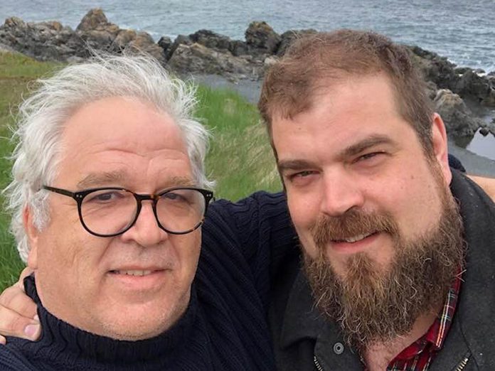 Dan Fewings with his son Josh Buster Fewings in Newfoundland in 2019 when they were touring as Fewings and Son. (Photo: Dan Fewings / Facebook)