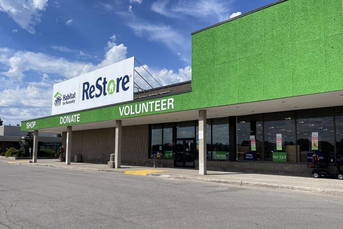 Habitat for Humanity Peterborough & Kawartha Region (Habitat PKR) is gearing up for a July 24 grand opening of its new Lakefield ReStore at 3001 Lakefield Rd., which will replace the Peterborough South ReStore that closed in June. The new Lakefield location will join the Lindsay ReStore (pictured) at 55 Angeline Street North and the Peterborough North ReStore at 300 Milroy Drive. (Photo: Habitat PKR)