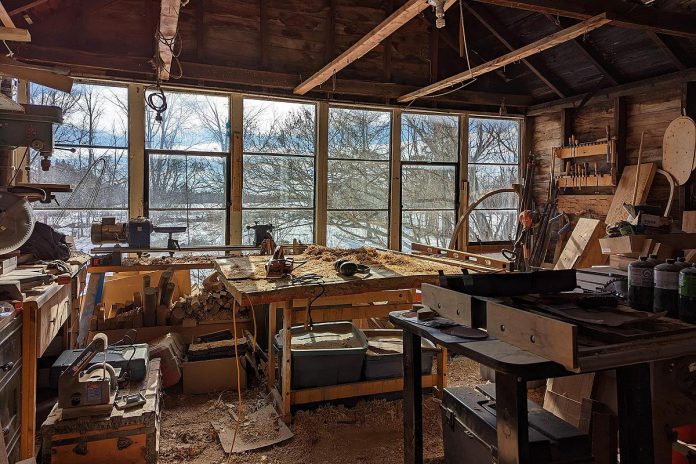 Ted Hodson's Westwood studio will be Tour Stop 31 during the 40th anniversary Kawartha Autumn Studio Tour on September 28 and 29, 2024. Hodson, who hand builds chairs and tables, is new to the self-guided tour, which gives visitors the rare chance to see inside the studio spaces and process of artists in the region. (Photo courtesy of the Art Gallery of Peterborough)