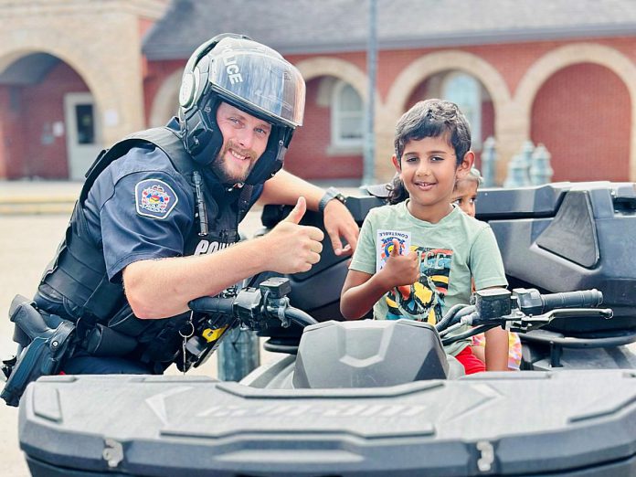 The Kawartha Lakes Public Library invites area children to meet firefighters, police officers, paramedics and municipal staff responsible for snow plowing, garbage collection, and transit services during a series of story time sessions at library branches across the Kawartha Lakes this summer. (Photo: Kawartha Lakes Public Library / Facebook)