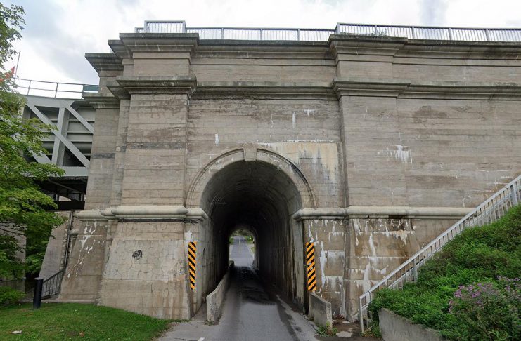 The tunnel under the Peterborough Lift Lock that connects Armour Road to Ashburnham Drive is a common route for drivers heading in and out of East City. (Photo: Google Maps)