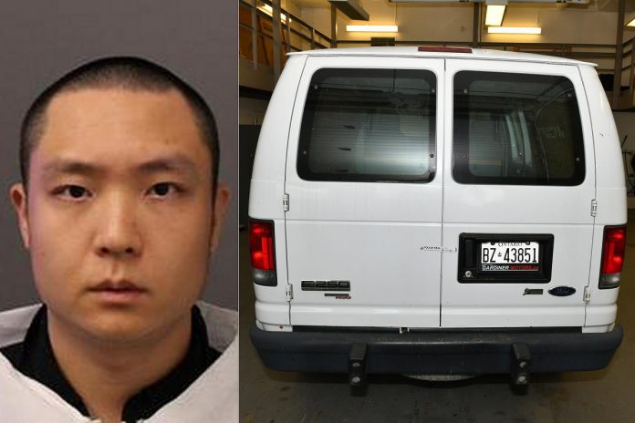 York Regional Police are seeking witnesses who may have seen this suspect and/or vehicle in the area of Kirkfield in Kawartha Lakes on July 25, 2024. Changlin Yang, 26, of East Gwillimbury has been charged with kidnapping, forcible confinement, and aggravated assault after Ying Zhang, 57, went missing from her Markham workplace on July 25, 2024. (Police-supplied photos)