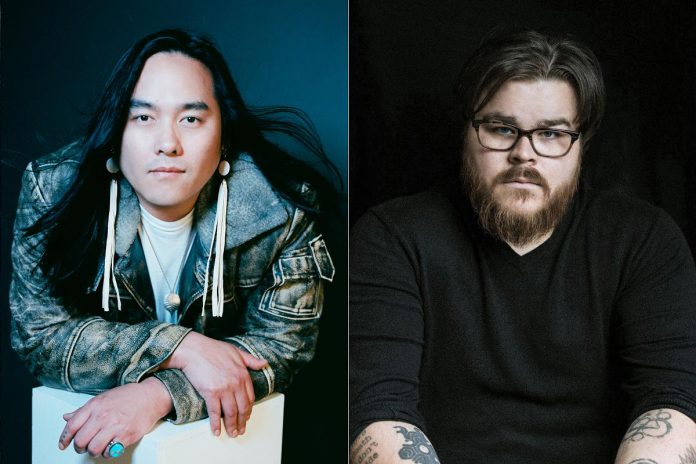 Juno award-winning Indigenous artist Aysanabee headlines a free-admission concert at Peterborough Musicfest in Del Crary Park on July 3, 2024, with Alderville First Nation singer-songwriter Cale Crowe opening. (Photos: Kaela Leone / Sarah Tanner)