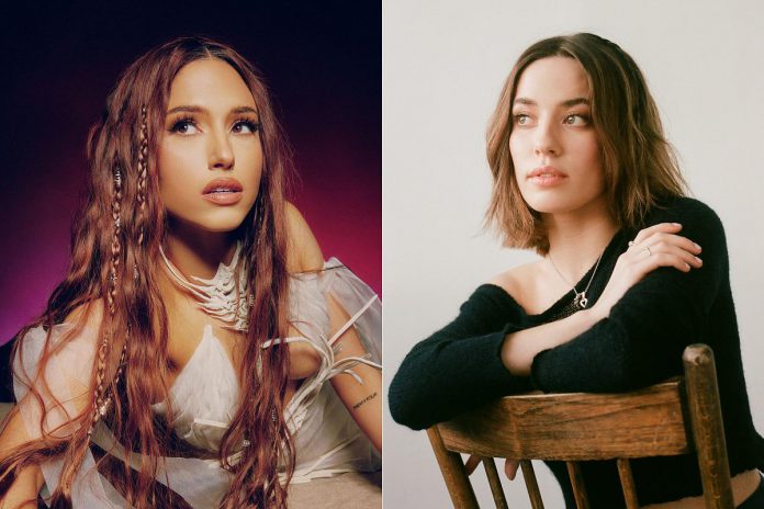 Montreal's Juno award-winning dance music artist Rêve (left) headlines a free-admission concert in Del Crary Park at Peterborough Muaicfest on July 24, 2024, with Montreal alt-pop musician dee holt opening. (Photos: Garrett Naccarato and Sophia Perras)