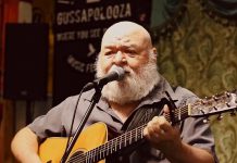 Veteran Canadian country-folk musician Lou Moore (The Good Brothers, Tommy Hunter) performs in the Lounge at Hollow Valley Resort in Dorset on Saturday night with Michael McMaster on bass and backup vocal. (Photo: The Indie Distributor)