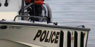 An Ontario Provincial Police (OPP) boat in the water. (Photo: OPP)