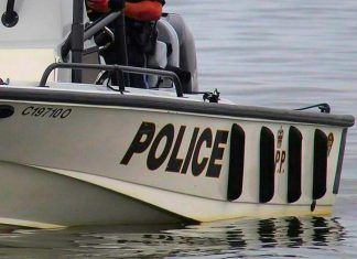Teen drowns after canoe capsizes on Cross Lake south of Algonquin Park An Ontario Provincial Police (OPP) boat in the water. (Photo: OPP)