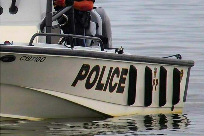 An Ontario Provincial Police (OPP) boat in the water. (Photo: OPP)