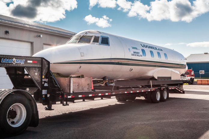 The Loomex Group's Emergency Exercise Simulator at its Peterborough Airport headquarters. Along with services in aerospace and defence and infrastructure and asset management, the company provides emergency management and education and compliance. (Photo courtesy of The Loomex Group)