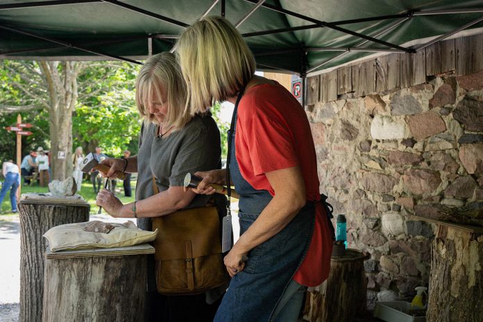 Miriam Davidson's Rice Lake Arts in Bailieboro has transformed the former ZimArt's Rice Lake Gallery into a creative learning space that celebrates nature and art by offering workshops in paper arts, fibre arts, and stone and wood carving, all led by local and regional artists. (Photo: Claire Foran)