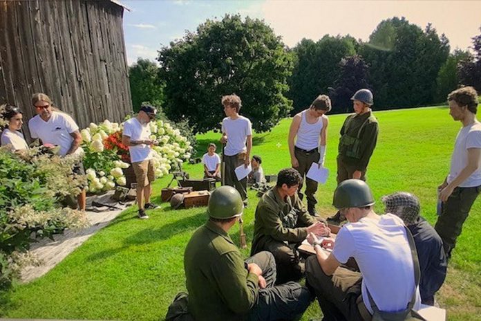 Scenes for Kayden Carlton's short film "Behind The Lines" were shot at rural Bethany locations area during the summer of 2022. Many of Kayden's friends participated in the production. (Photo courtesy of Kayden Carlton)