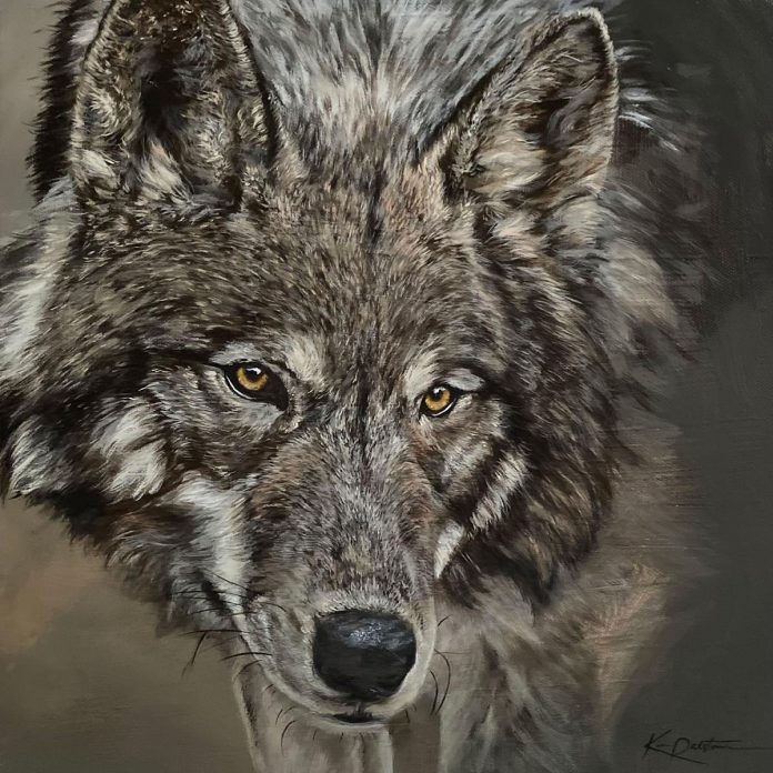 "Intent" (acrylic on canvas) by Kim Ralston, one of the new artists participating in the Buckhorn Festival of the Arts on August 17 and 18, 2024 at the Buckhorn Community Centre. (Photo: Buckhorn Festival of the Arts / Facebook) 