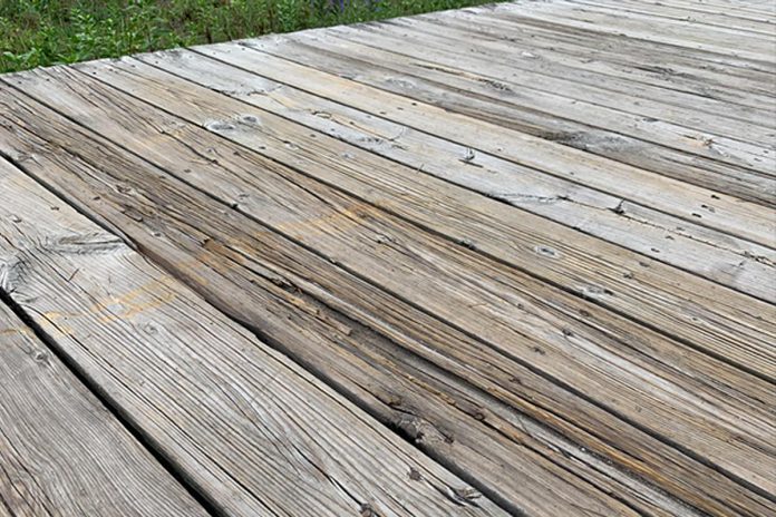 The condition of the existing Cobourg waterfront boardwalk has created safety concerns from rotting surface boards and exposed nails. (Photo from 2023 CIMA+ public consultation presentation)