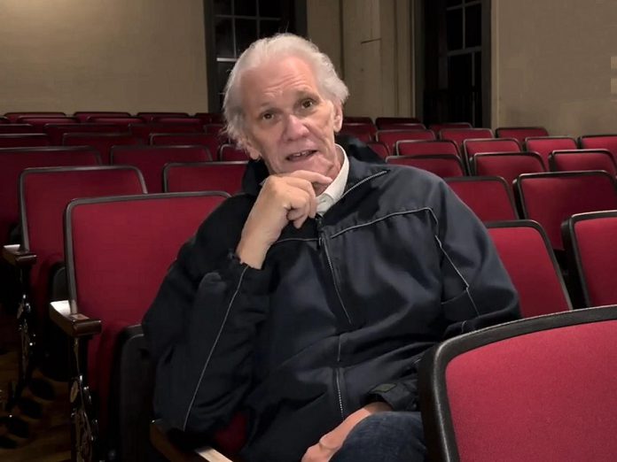 Playwright Norm Foster in 2023 during an interview about his play "A Pack of Thieves." (Photo: Lighthouse Festival Theatre)