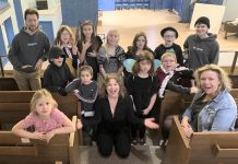 This fall, the Peterborough Academy of Performing Arts (PAPA) is offering eight-week improv classes for kids of all ages. Led by founder Linda Kash (kneeling) and other local performing artists, the classes will cover the foundations of improv using easy-to-learn games and teamwork-building exercises. (Photo courtesy of PAPA)