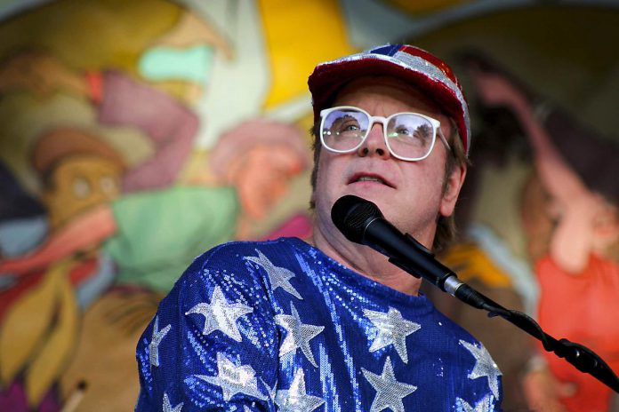 Ron Camilleri performs as Elton John when Elton Rohn returns to Peterborough Musicfest for a free-admission concert in Del Crary Park on August 3, 2024. (Photo: David Baldinger)