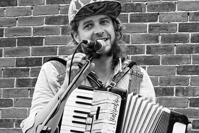 The Peterborough Folk Festival presents a ticketed concert with singer-songwriter and multi-instrumentalist Benj Rowland at Jethro's Bar + Stage on Friday night, followed by the free-admission festival weekend at Nicholls Oval Park on Saturday and Sunday. (Photo: Cindy Kelly McCredie)