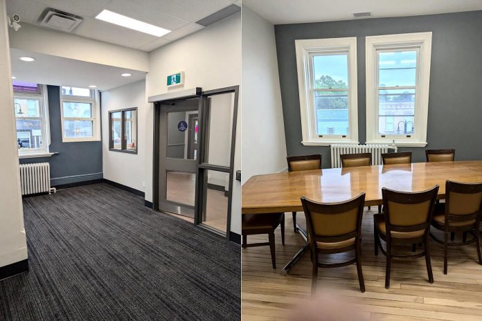 Selwyn Township completely renovated the space at 12 Queen Street in Lakefield, which is fully accessible and provides public washroom facilities. In addition to housing Peterborough County's new economic development and tourism office, both Peterborough and Kawarthas Chamber of Commerce and Community Futures Peterborough would maintain a presence in the building, as well as Selwyn Township's own economic development staff. (Photos: Peterborough County)