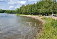 Selwyn Beach Conservation Area is located on the northeast shore of Chemong Lake. It is best known for its excellent swimming with a gently sloping sandy beach. Parents and caregivers are advised that the beach and swimming area are not supervised. (Photo: Otonabee Conservation)