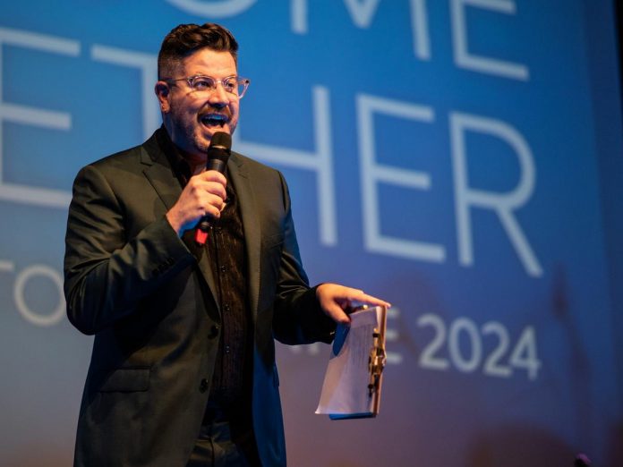 Pictured during the 2024 season reveal, Capitol Theatre artistic director Rob Kempson will once again emcee the historic Port Hope theatre's 2025 season reveal, taking place on Tuesday, October 10. (Photo: Sam Moffatt)