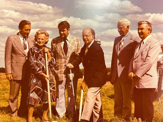 The origin of Five Counties Children's Centre dates back to 1970, when local Rotarians decided to establish a "children's care centre" to provide care closer to home. In the fall of 1975, Five Counties opened its doors to a new treatment centre on Dutton Road in Peterborough.  Over the years, the centre added sites in Lindsay, Minden/Haliburton, Campbellford, and Cobourg, and has continued to serve families across its entire region. (Photo courtesy of Five Counties)