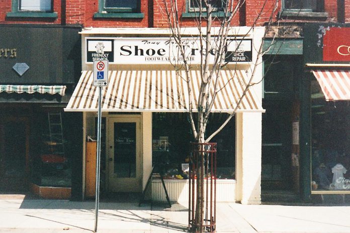 After purchasing the business in 1997, Tony and Kelli Grady changed the name of the 386 George Street North store to Tony Grady's Shoe Tree. Facing stiff competition from several other shoe stores that were located downtown, the couple set a goal to become the biggest and best Birkenstock retailer in the region. (Photo courtesy of Grady's Feet Essentials)