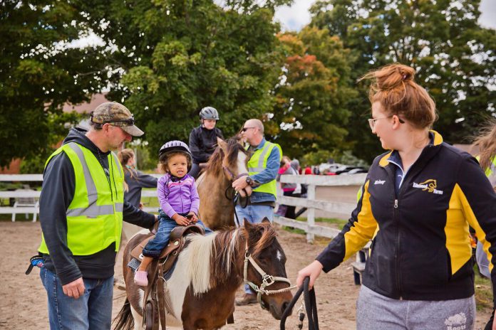 Several stops on the Kawartha Farmfest self-guided tour on October 12, 2024 will offer paid festive hands-on activities and attractions. One such experience is the $5 pony rides available at Valentia Equestrian Centre, located at 188 Valentia Road in Little Britain. (Photo courtesy of City of Kawartha Lakes)