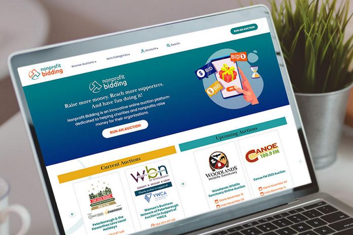 Developed by Haliburton-based TechnicalitiesPlus, Nonprofit Bidding is an innovative online auction platform designed for nonprofit organizations, charities, schools, and community groups, Equipped with automatic start and end times, an automatic bid extend feature, and the capacity to allow users to donate items, the platform makes it easy for organizations to create and run fundraisers. (Photo courtesy of Nonprofit Bidding)
