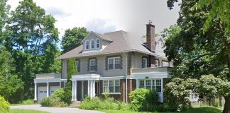 Peterborough city council voted on September 23, 2024 to designate The Martin House at 1400 Monaghan Road as a heritage property. A developer had purchased the property in late 2023 with the intention of demolishing the house and constructing a six-storey residential housing complex on the large lot. (Photo: Google Maps)