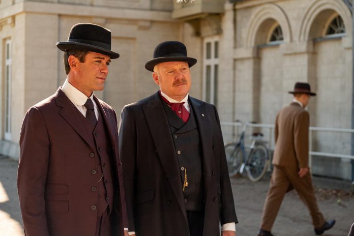 CBC's popular mystery drama series "Murdoch Mysteries" stars Yannick Bisson (left) as William Murdoch, a police detective working in Toronto in the late 19th and early 20th centuries. (Photo: Shaftesbury Inc.)