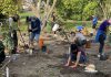 Some of the 60 volunteers who helped plant 620 new trees in Peterborough's Kiwanis Community Park to enhance the city's urban forest canopy, as part of Tree Canada's Community Tree Grant program and the Trees 4 Peterborough initiative. (Photo courtesy of City of Peterborough)