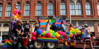 Organized by Peterborough-Nogojiwanong Pride to celebrate and support Peterborough's 2SLGBTQIA+ community, the annual Pride parade took place on September 28, 2024 in downtown Peterborough. (Photo: Sean Bruce)