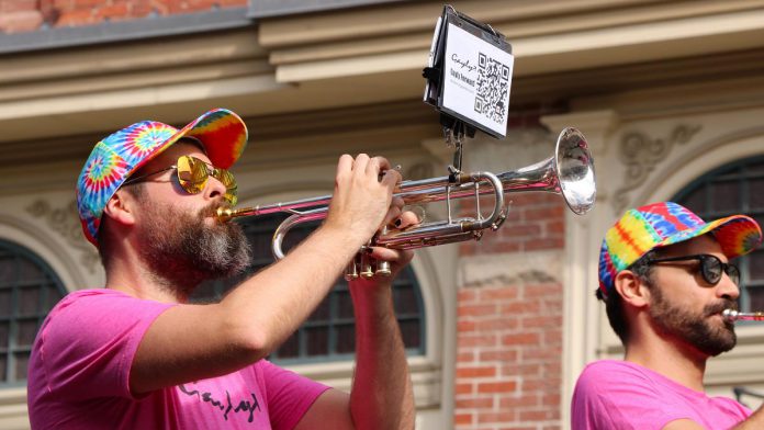 Peterborough-Nogojiwanong Pride's annual Pride parade on September 28, 2024 in downtown Peterborough. (Photo: Sean Bruce)