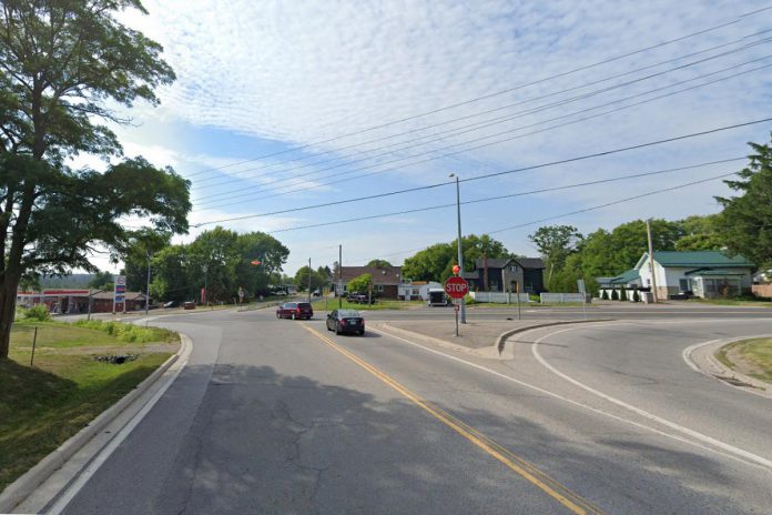 Potential confusion among drivers entering the intersection of County Road 2, County Road 10, and County Road 74 in the hamlet of Welcome in the Municipality of Port Hope is one of the reasons Northumberland County is considering design changes to the intersection. A public information session on proposed improvements to the intersection will take place on October 23, 2024. (Photo: Google Maps)