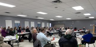 Attendees at the second annual Haliburton County Housing Summit at the Minden Hills Community Centre in April 2023. The third annual summit, co-hosted by Places For People and Haliburton County, will take place at the Minden Hills Community Centre on October 24, 2024. (Photo: Places for People / Facebook)