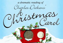 A committee of volunteers in Lindsay is organizing a fundraising event for A Place Called Home that features a dramatic reading of "A Christmas Carol" on December 4, 2024 at Cambridge Street United Church in Lindsay, using a script that was first developed by CBC Radio in 1990 for public readings across the country in support of shelters, food banks, libraries, and hospitals. (Graphic: CBC Radio)