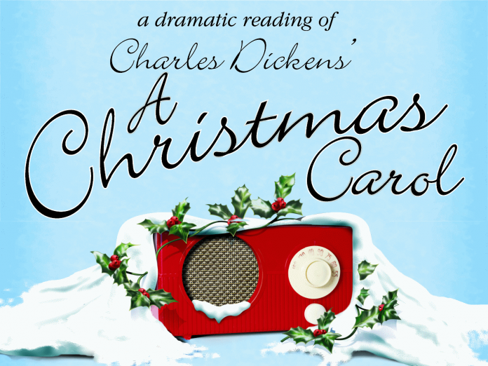 A committee of volunteers in Lindsay is organizing a fundraising event for A Place Called Home that features a dramatic reading of "A Christmas Carol" on December 4, 2024 at Cambridge Street United Church in Lindsay, using a script that was first developed by CBC Radio in 1990 for public readings across the country in support of shelters, food banks, libraries, and hospitals. (Graphic: CBC Radio)